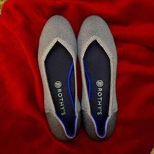 Almost new Rothy’s shoes with rounded toe and in a hard to find size 12